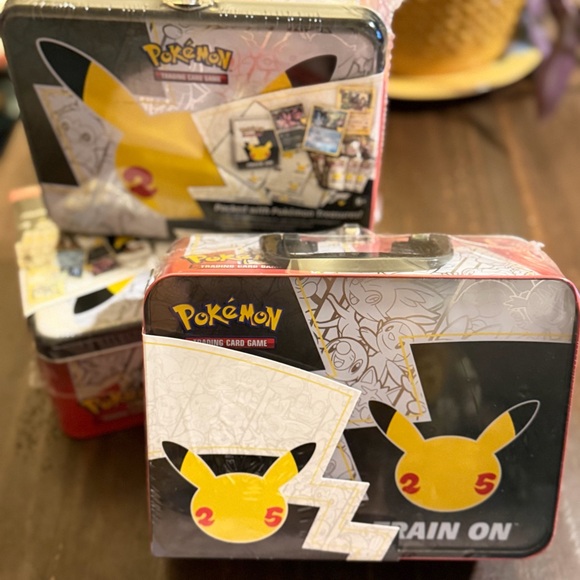 Pokmon Pikachu Collectible Tin 25th Anniversary Edition- Factory Sealed